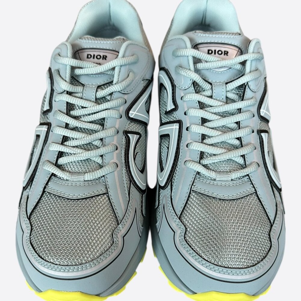 Dior Blue & Yellow B30 Sneakers - Picture 2 of 8